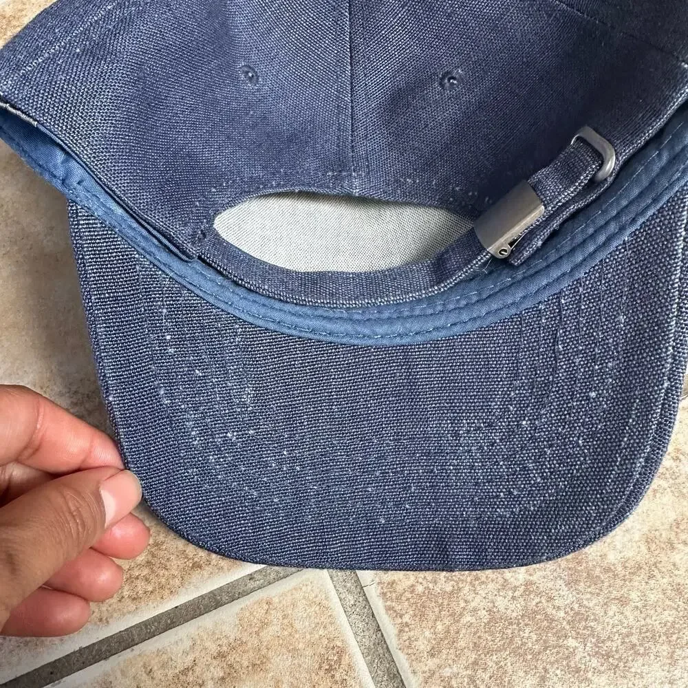 European Union Flag Stars‎ Baseball Hat Cap Blue Made of Hemp